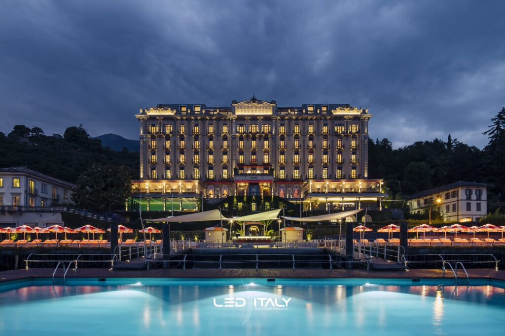 illuminazione d'esterno - grand hotel tremezzo